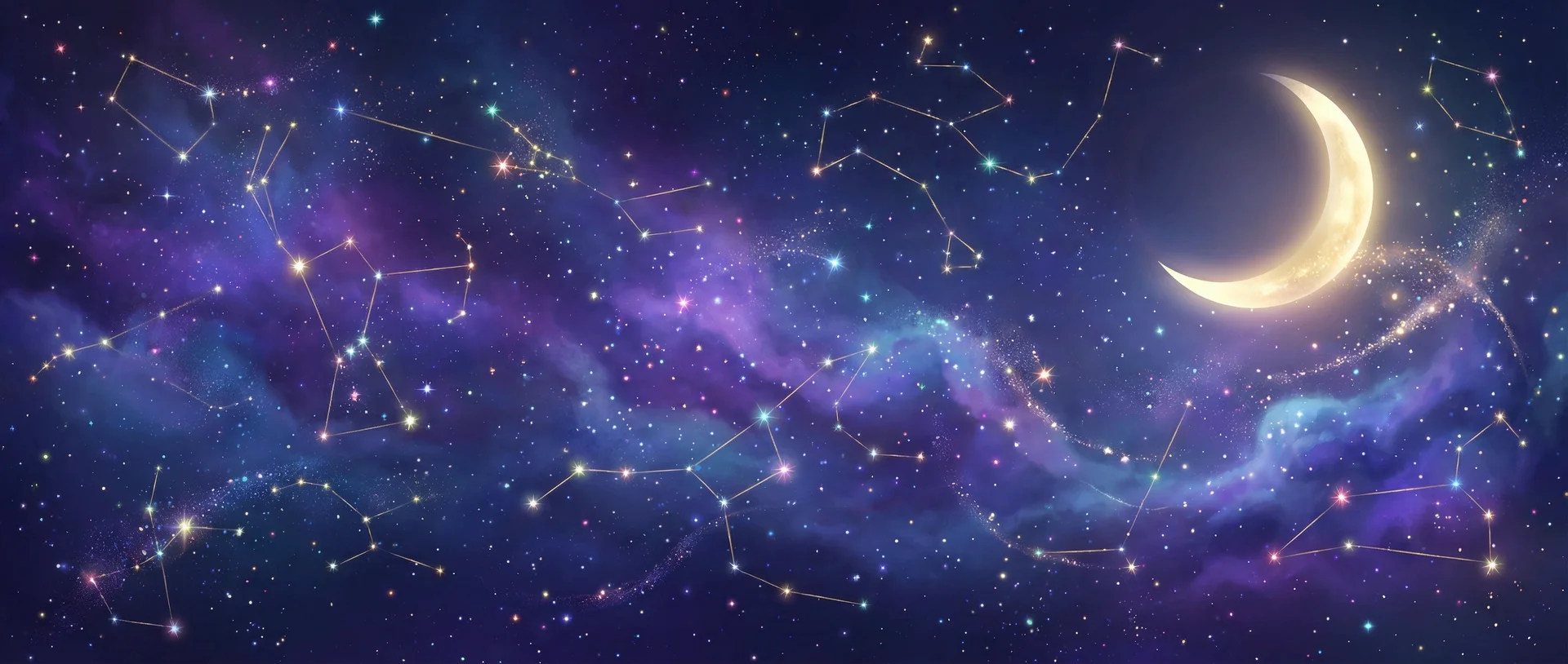 星空背景 - pmv | 每日星座运势与塔罗占卜